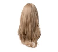Decqerbe Chemical Fiber Wig for Women Long Straight Wavy Eight Bangs Women'S Long Curly Hair Flaxen Wig for Daily Use