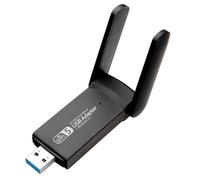 Decqerbe Network Card 1300Mbps 2.4G & 5G Dual Band 2-In-1 Wireless Network Card for Desktop Computer