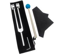Decqerbe Tuning Fork Set, Tuning Forks Fit for Healing Chakra,Sound Therapy,Keep Body,Mind and Spirit in Perfect Harmony Silver Aluminum Alloy OTTO128HZ
