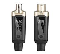 Decqerbe Wireless Microphone System XLR Mic Converter Adapter UHF Automatic Transmitter Setup for Condenser Dynamic Mic 1 Set