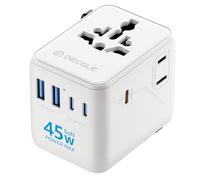 decqle “Pro” Universal Travel Adapter for International Travel -EU UK US AU