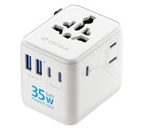 decqle “Pro” Universal Travel Adapter for International Travel -EU UK US AU