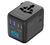 decqle “Pro” Universal Travel Adapter for International Travel -EU UK US AU