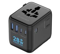 decqle “Pro” Universal Travel Adapter for International Travel -EU UK US AU