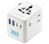 decqle “Pro” Universal Travel Adapter for International Travel -EU UK US AU
