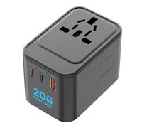 decqle Universal Travel Adapter for International Travel - EU UK US AU JP