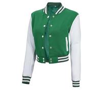 Decrum Cropped Varsity Women High School Baseball Bomber Style