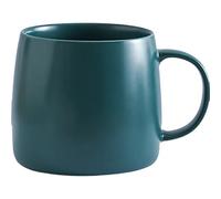 DECRZPB Ceramic Coffee Mug Green Tea Cup with Large Handle Pottery Coffee Cup Mugs Gift for Office and Home