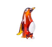 DECRZPB Crystal Ornament Brown Penguin Artificial Glass Figurine Handmade Birthday Wedding Gift Decor