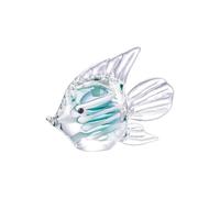 DECRZPB Crystal Ornament Green Tropical Fish Glass Figurine Handmade Sculpture Art Gift for Birthday Home Table Ornament