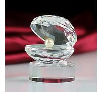 DECRZPB Crystal Ornament Transparent Shell Glass Figurine Handmade Sculpture Art Gift for Birthday Home Table Ornament