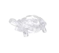 DECRZPB Crystal Ornament Transparent Turtle Glass Figurine Handmade Sculpture Art Gift for Birthday Home Table Ornament