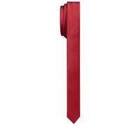DecTwig Men's Skinny Ties Solid Color Formal Neckties 1.58" (4CM) Slim Striped Thin Black Ties For Men, 002-red, Medium