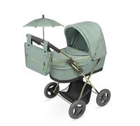 Decuevas Capriccio Foldable Doll Stroller With Umbrella And Handbag Up To 48 Cm Green