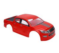 Decumeby 1/10 RC Car Body Shell Lightweight Easy Installation for Customizing Remote Control Trucks in PVC (Red)