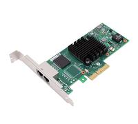 Decumeby 1G Gigabit Network Card, PCI Express 2.0 X4 Ethernet Adapter with I350 - T2 Chip, Double RJ45 Port Ethernet Card with Bracket for PC