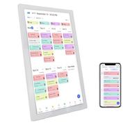 Decumeby 21.5 Inch Digital Calendar, Electronic Wall Calendar & Chore Chart, Touchscreen Schedule Board with Meal Planning, APP Control for Family (UK Plug)