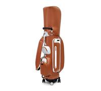 Decumeby Effortless Mobility Wheeled Travel Bag Large Capacity Attractive Design for Players and Enthusiasts (Brown)