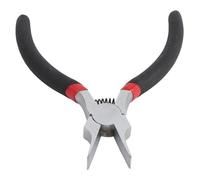 Decumeby Flat Nose Pliers Ni Iron Alloy Non-damaging Slim Thin Needle Nose Pliers 5" for Jewelry Making Craftsmen