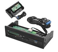 Decumeby Internal USB 3.0 Card Reader High Speed for M2 XD TF CF MS Cards Front Panel for PC Desktop Black 5.25 Inch