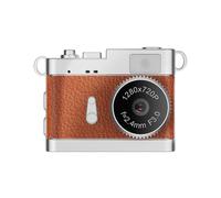 Decumeby Mini Digital Camera, 1080P Video Recording 1MP Photos Retro Camera with 0.96in Screen, for Daily Recording and Creative Works (Brown)