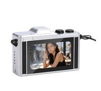 Decumeby Small Keychain Camera, 4K 48MP Digital Camera, Anti Shake Portable Retro with 1.47" LCD Screen for Travel Birthday Gift (Black)