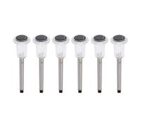 Decumeby Solar Powered Lawn Lights 6PCS Cool White LED Water Proof Landscape Decorative Lighting for Gardens