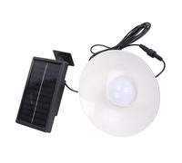 Decumeby Solar Powered Pendant Light, Dusk to Dawn Shed Light with Remote Control for Barn, Patio, 1 Unit
