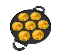 Decumeby Takoyaki Maker Pan, Large Capacity Takoyaki Pan Nonstick, Aluminum Alloy Eggs and Pancake with Dual Handles for Baking Cooking