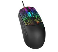 Decumeby Wired Gaming Mouse, 6 Key USB Computer Mouse, Adjustable RGB Gaming with 3600DPI Colorful Backlit for PC Laptop Desktop (Black)