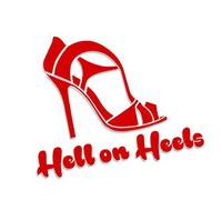Decus Hell on Heels L 0281 (red) // Sticker OEM JDM Style Vinyl Transfer
