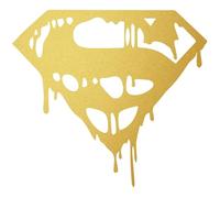 Decus Superman Drip Blood Logo L 0178 (gold) // Sticker OEM JDM Style Vinyl Transfer