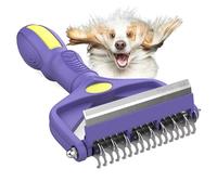 Decyam Pet Grooming Brush - Undercoat Rake and De-Matting Comb for Shedding, Tangles & Grooming, Dog Brushes for Cats & Dogs, 3-in-1 Dog Deshedding Brush
