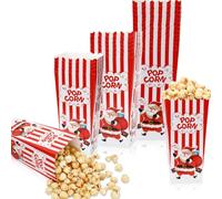 DECYOOL 30 Pack Christmas Popcorn Paper Boxes, Holiday Snack Containers Candy and Popcorn Tubs for Xmas Party Movie Night Gift Giving and Festive Decorations