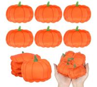 DECYOOL 6Pcs Halloween Candy Corn Pumpkin Bean Bags for Toss Game Bulk