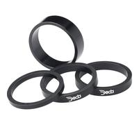 Deda Elementi 1 1/8" Alloy Headset Spacers 10pk - Black (10 mm) S