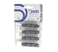 Deda Elementi Carbon Rim Brake Pad Inserts, Grey, Compatible with Shimano, Two Pairs