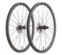 Deda Gera Gravel Carbon Clincher Wheels - Polish on Black 700C