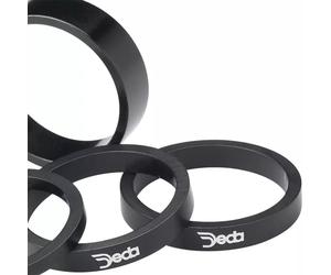 Deda Steering Tube 1 1/8 Inches Spacers 10 Units 5 mm Black