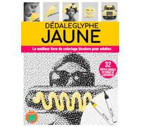 Dédaleglyphe Jaune: Le meilleur livre de coloriage bicolore pour adultes.