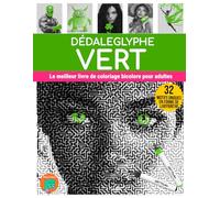 Dédaleglyphe Vert: Le meilleur livre de coloriage bicolore pour adultes.