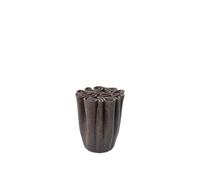 Dedali Vase H18 cm Dark Brown