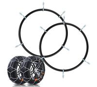 DEDC 2 Pieces Snow Chain Tensioner Traction Chain Rubber Tightener for Car ATV Passenger Vehicle Fit for 12 to 14 Inch Rims Snow Chains Accessories (10 * 230mm)