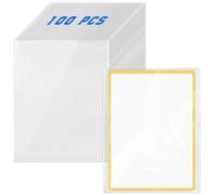 DEDC Jumbo Card Sleeves, Oversized Card Sleeves for TCG Trading Cards, Extra Thick Double-Sided 10wire, Size XL:5.9x8.27 Inch(100 pcs)