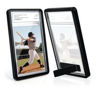 DEDC PSA Slab Case with Foldable Stand, Metal Graded Card Protector for PSA/CGC/BGS Slab, Card Display and Guard, Slab Bumper with UV Protection for Baseball Football Gaming Sports Cards 1-Pack