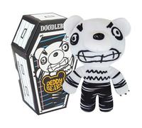 Deddy Bears Doodlebear Soft Toy 14cm Coffin Box, Plush Idea Spooky Collectable - 15cm X 8cm White X 1