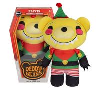 Deddy Bears Elfvis Soft Toy 30cm Coffin Box, Plush Idea Spooky Collectable - 30cm X 12.8cm Yellow X 1