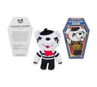 Deddy Bears Filippe-Flopp Soft Toy 14cm Coffin Box, Plush Idea Spooky Collectable - 15cm X 8cm White X 1