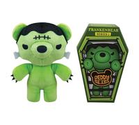 Deddy Bears - Frankenbear Soft Toy with Coffin Plush Halloween, Birthdays, Spooky Cuddlies Gifts, Creepy Children's and Adults Collectables - 15cm Frankenbear