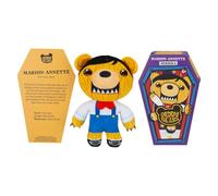 Deddy Bears Marion-Annette Soft Toy 14cm Coffin Box, Plush Idea Spooky Collectable - 15cm X 8cm Orange X 1